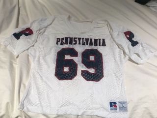 University Of Pennsylvania - Upenn - Game Worn Ivy Football Jersey