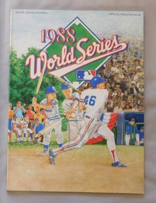 1988 World Series Program Oakland Athletics Vs Los Angeles Dodgers