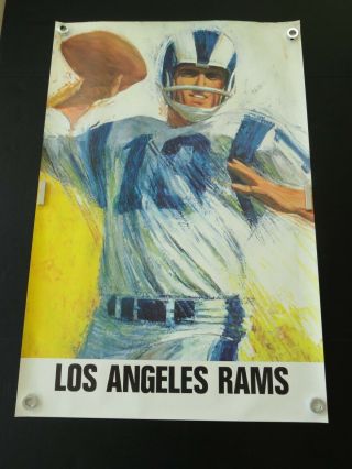 1965 Classic Dave Boss Nfl Poster - Los Angeles Rams - Never Displayed
