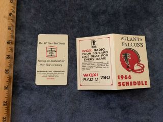1966 ATLANTA FALCONS 1ST GAME vs BROWNS NFL INAUGURAL FOOTBALL GAME PROGRAM,  MORE 4