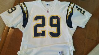 1995 - 96 Terrence Shaw Game Issued San Diego Chargers Jersey Sz 48