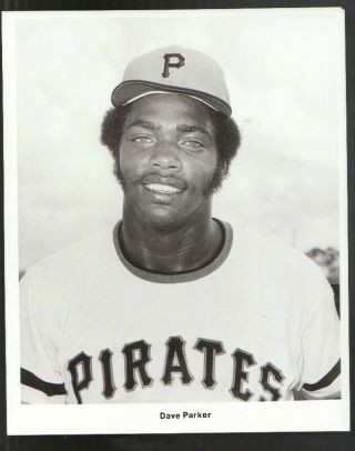 1973 Dave Parker Rookie Pittsburgh Pirates 8x10 Wire Press Photo Very Rare