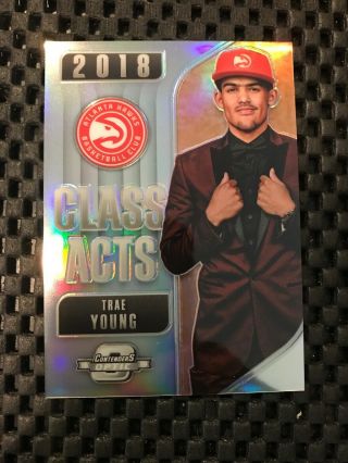 Trae Young 2018 - 19 Optic Contenders Rc Class Acts Refractor Prizm Rookie Sp