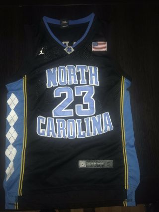 Michael Jordan North Carolina Jersey Authentic Size Small
