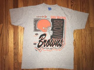 Cleveland Browns T Shirt 1993 Vintage Magic Johnson T’s Mens Xl Gray Nfl Vintage