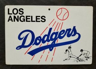 1973 Fleer Los Angeles Dodgers Baseball Team Sign