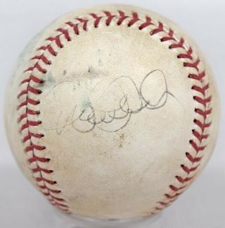 Derek Jeter (game Ball) Single Signed Baseball 7 Jsa Loa (full) 580538