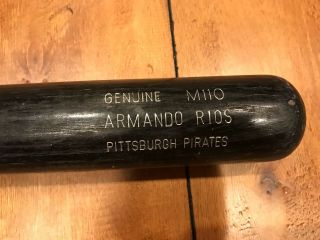 2001 Armando Rios Pittsburgh Pirates Louisville Slugger Game Bat