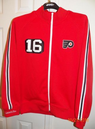 Nhl Philadelphia Flyers Bobby Clarke Mitchell & Ness 1974 Jacket Size 44 L Rare