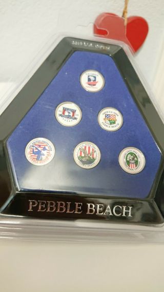 Pebble Beach Us Open Golf Ball Markers With Stems
