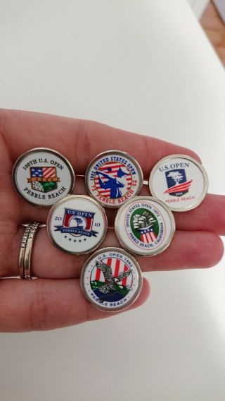 Pebble Beach US Open Golf Ball Markers With Stems 3