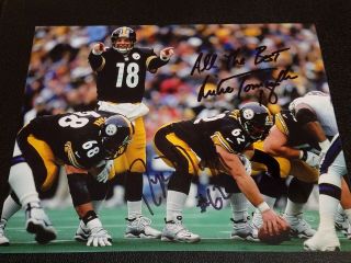 Mike Tomczak & Roger Duffy Autographed 8x10 Photo - Pittsburgh Steelers