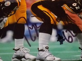 Mike Tomczak & Roger Duffy AUTOGRAPHED 8x10 photo - Pittsburgh Steelers 2
