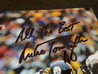 Mike Tomczak & Roger Duffy AUTOGRAPHED 8x10 photo - Pittsburgh Steelers 3