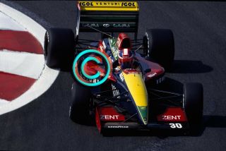 Racing 35mm Slide F1,  Ukyo Katayama - Venturi,  1992 France,  Formula 1