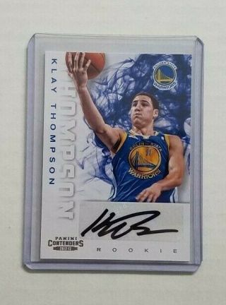 2012 - 13 Panini Contenders Basketball Klay Thompson Rookie Autograph Card