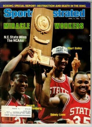 April 11,  1983 Jim Valvano N.  C.  State Wolfpack Basketball 1 Sports Illustrated