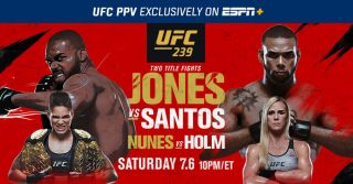 BRUCE BUFFER ' S - UFC 239 JON JONES VS.  THIAGO SANTOS OCTAGON INTRO CARD 3