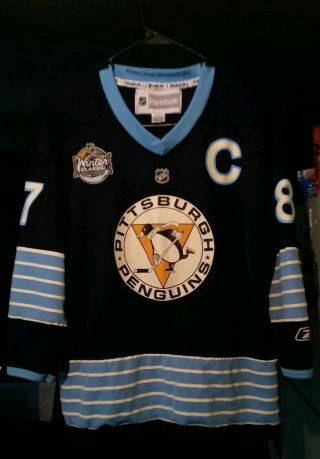 Sidney Crosby Pittsburgh Penguins " 2011 Winter Classic " Reebok Nhl Jersey