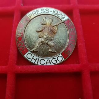 1929 Chicago Cubs World Series Press Pin