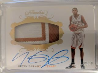 2017 - 18 Flawless Gold Kevin Durant Warriors Game Patch 09/10 Ssp