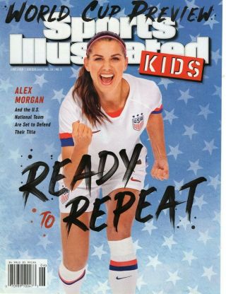 2019 Sports Illustrated Si Kids Cover Clipping Featuring Alex Morgan Uswnt