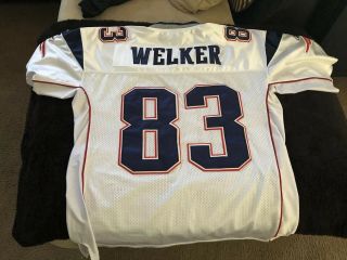England Patriots Wes Welker Jersey Mens Reebok On Field Stitched Size 52