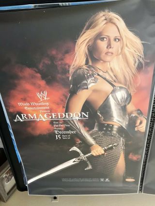 Wwe Promo Pay - Per - View Poster 27x39 Rolled,  Armageddon Torrie Wilson