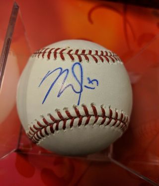 Mike Trout Signed Autographed Official Major League Mlb Baseball La Angels
