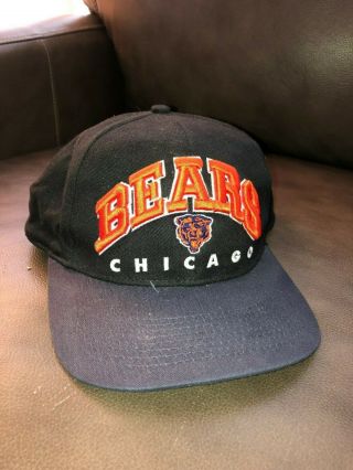 Vintage Chicago Bears Team Nfl Snapback Hat Baseball Cap