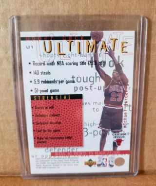 Michael Jordan 1996 - 1997 UPPER DECK ULTIMATE CARD U1 2