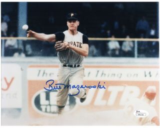 Bill Mazeroski Pittsburgh Pirates Hof Signed Auto Autograph 8x10 Photo Jsa