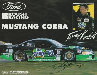 1994 Tommy Kendall Signed All Sport Roush Ford Mustang Scca Trans Am Postcard