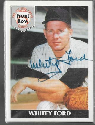 1992 Front Row Whitey Ford Certified Autographed Signed Auto Factory Set