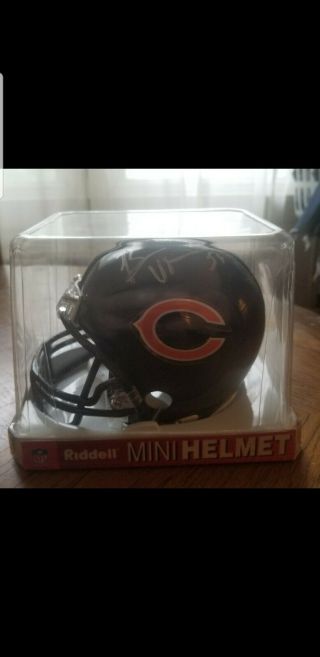 Brian Urlacher Chicago Bears Autographed Mini Riddell Helmet
