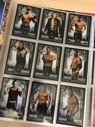 WWE Topps Slam Attax 2008 Complete Set In Album 2