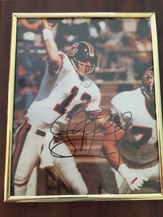 Jim Kelly Signed Autograph 8x10 Photo Houston Gamblers Buffalo Bills Usfl