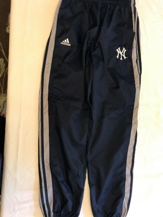 Adidas York Yankees Mlb Snap Button Track Pants Navy Blue,  Medium