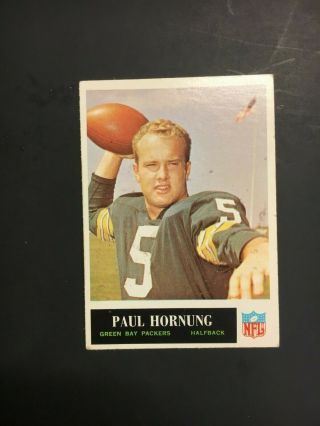 1965 Philadelphia Football Paul Hornung 76 Ex,  (r2291)