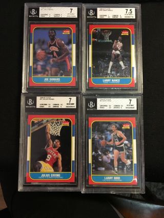 1986 - 87 Fleer Basketball Complete Set 1 - 132 (No Stickers) 4