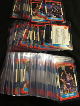 1986 - 87 Fleer Basketball Complete Set 1 - 132 (No Stickers) 8