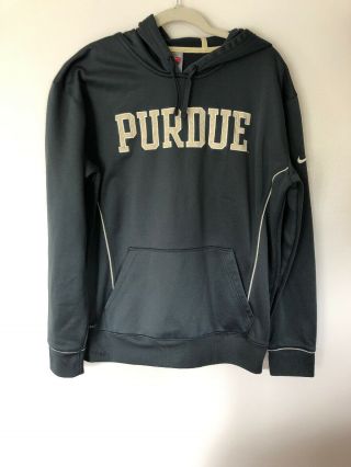 Mens Nike Purdue University Boilermakers Long Sleeve Hoodie Sweatshirt - Large