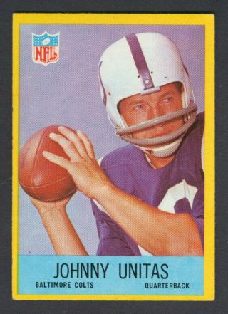 1967 Philadelphia Football Johnny Unitas 23 Colts -