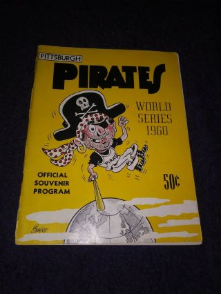 1960 Pittsburgh Pirates Vs York Yankees Unscored World Series Program