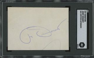 Jimmy Demaret Autograph Cut (golf Great - Signed) Sgc Certified/encapsulated