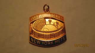1969 World Series Ny Mets Balfour Press Pin Charm Authentic Mt