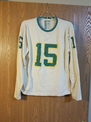 Green Bay Packers Bart Starr Throwback Style Long Sleeve Jersey Shirt Adult L