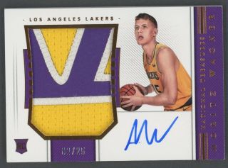 2018 - 19 National Treasures Bronze Moritz Wagner Rpa Rc Patch Auto 2/25