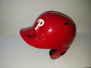 Roman Quinn Philadelphia Phillies Game Autograph Batting Helmet Mlb Allstar