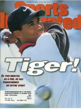 October 28,  1996 Tiger Woods Rc Sports Illustrated Fc